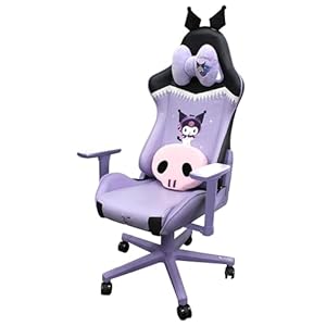 アローン(Allone) ゲーミングチェア サンリオキャラクターズ クロミ 67×67×124cm パープル e-sports ALG-GMCKU