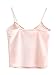 CHARLES RICHARDS Women's Retro V-Neck Velvet Strappy Basic Cami Camisole Tank Top