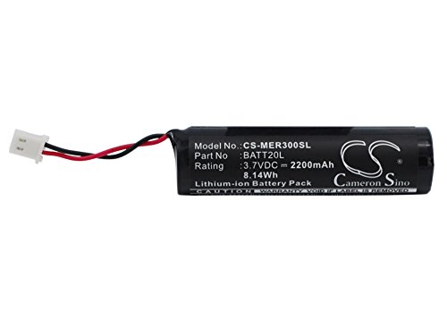 Cameron Sino 2200mAh Li-ion High-Capacity Replacement Batteries for MIDLAND ER300, ER200, fits MIDLAND BATT20L
