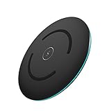 Fast Wireless Charger, MelkTemn 10W Wireless Charging Pad for iPhone X/iPhone 8/8 Plus, Samsung Galaxy Note 8/Note 5/S8/S8+/S7 Edge/S6 Edge+ and Other Qi Enabled Device (Black)