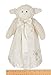 Bearington Baby Lamby Snuggler - 15 Inch White Lamb Plush Stuffed Animal Security Blanket Lovey for Babies, Baptism Gifts for Boys and Girls - Baptism Lamb Stuffed Animal