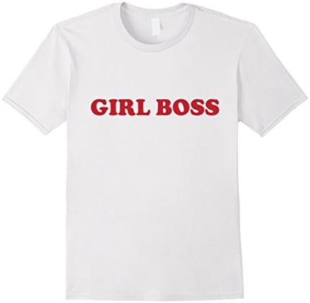 Mens  Girl boss T-shirt, Feminism Girl Boss shirt, Girl Power Small White