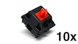 Cherry MX Red Keyswitch (10 pack) - MX1AL1NN | Plate Mounted | Linear | by himalayanelixir