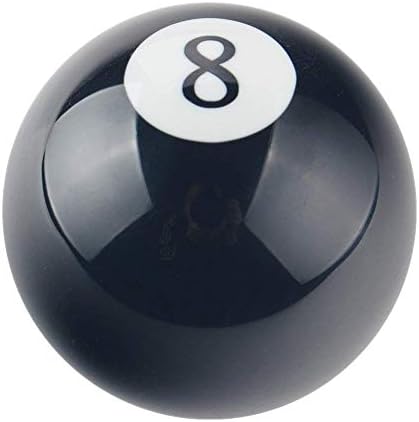 GOODLQ Car Joysticks 1/4" 8 Ball Billiard Round Trans Am Manual 5 6 Speed Gear Shift Lever Shifter Knob With M16 X 1.5 Insert Black Shaped For 1982-2002 Pontiac Firebird Chevy Chevrolet Camaro