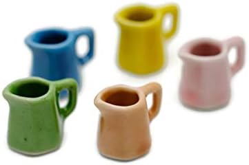 5 Vintage Jug Coffee Mug Tea Cup Dollhouse Miniatures Food Kitchen by Cool Price