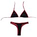 Leadmall Women’s Two Pieces Push up Bikini Set, Ladies Sexy Brazilian Scoop Neck Swimsuits, High Waist Halter Thong Swimwearthumb 3