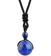 Nupuyai Round Polished Stone Necklace 