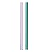 Hummingbird Glass Straws Teal and Purple Straight 9