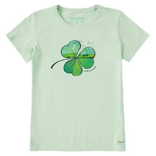 Life is Good Women's Crusher St. Patrick's Day Shirt, Short Sleeve Cotton Graph…