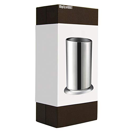 image for MyLifeUNIT Counter-top Straw Dispenser, Stainless Steel Straw Holder O