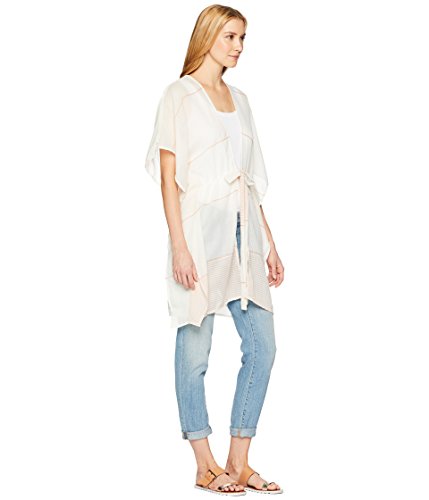 Vince Camuto Women's Lightweight Color Block Kimono, canyon clay, O/S
