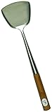 TableCraft 32405 Wok Spatula With Bamboo Handle, 14.5-Inch, Stainless Steel
