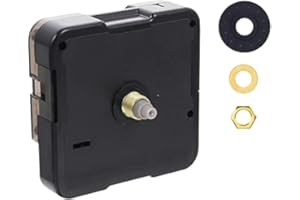 Sealhuan Clock Mechanism Replacement Quartz Battery Operated Movement Silent DIY Wall Clock Repair Parts Replacement Shaft Lengths 13.5mm (17/32 inch)