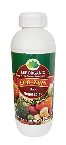 EEE Organic Eco Zein Organic Pesticide for Vegetable Plants 1 Litre Bottle, Pack (1)