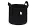 247Garden 5-Pack 1-Gallon Aeration Fabric Pot/Plant Grow Bag w/Handles (260 GSM, Black, 6H x 7D)
