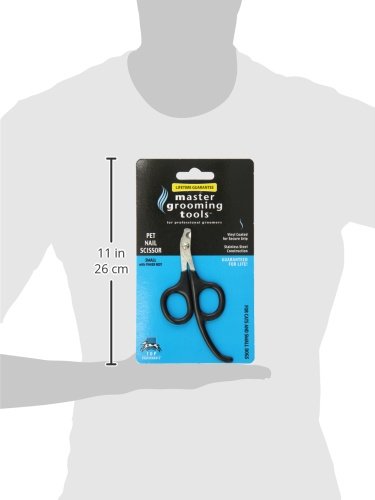 Master Grooming Tools Pet Nail Scissors with Finger Rests-Stainless Steel Scissors for Trimming Nails on Cats and Birds - Small, 3½" - Thumbnail 3