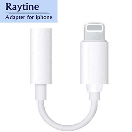Raytine for iPhone Adapter Headphone Adaptor Splitter 3.5mm Jack Dongle Convertor Earphone Connector Accessories Cables Audio Splitter Compatible with iPhone Xs/XS MAX/XR/X/ 10/8/ 8Plus 7/7 Plus