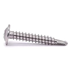 #8 x 1" (100 pcs) Stainless Wafer Head Self