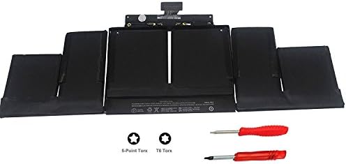 Alliboo New A1494 Laptop Battery for Apple MacBook Pro 15 inch Retina A1398 (Only fit Late 2013 Mid 2014 Version),fit Retina ME293 ME294