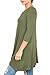 Love In Women's 3/4 Sleeve Round Neck Relaxed Drape Tunic T Shirt Top S~3XL