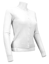 YEMAK MK0179 - Chaqueta de manga larga para mujer, cuello redondo, con botones