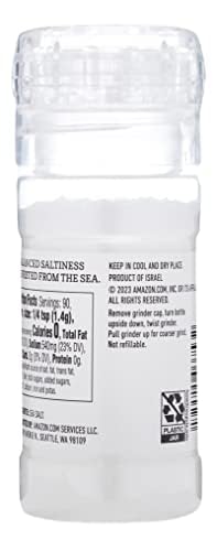 AMAZON FRESH, SEA SALT ADJUSTABLE GRINDER, 4.5 OZ
