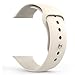 iMOMO [3 Pieces] Watch Band 38mm, Soft Silicone Sport iWatch Band [2 Lengths] Large/Small Wrist Strap Replacement for apple watch Models 38mm- AntiqueWhite