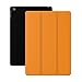 KHOMO - Compatible with Apple iPad Air 2 Case Dual Super Slim Orange Cover with Black Rubberized Back and Smart Feature