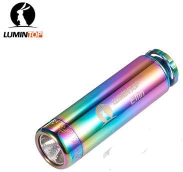 Foneda Lumintop Elfin Mini Flashlight Cree XP-L V5 LED Max 520 Lumen Beam Throw 84 Meter EDC Keychain Torch (with Battery)