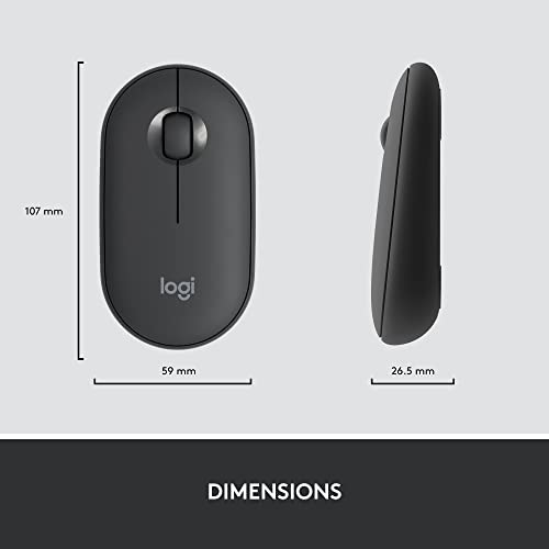 LOGITECH MK470 SLIM WIRELESS KEYBOARD AND MOUSE COMBO – MODERN COMPACT LAYOUT, ULTRA QUIET, 2.4 GHZ USB RECEIVER, PLUG N’ PLAY CONNECTIVITY, COMPATIBLE WITH WINDOWS – GRAPHITE