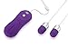 MOJOY Multi 16 Frequency Double Mini Bullet Love Eggs Vibrator/Vibes, Wired Female Masturbator Sex Toys for Women, Purple