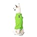 Gooby Fleece Vest Dog Sweater - Lime, Large - Warm Pullover Fleece Dog Jacket with O-Ring Leash for Small to Medium Dogs