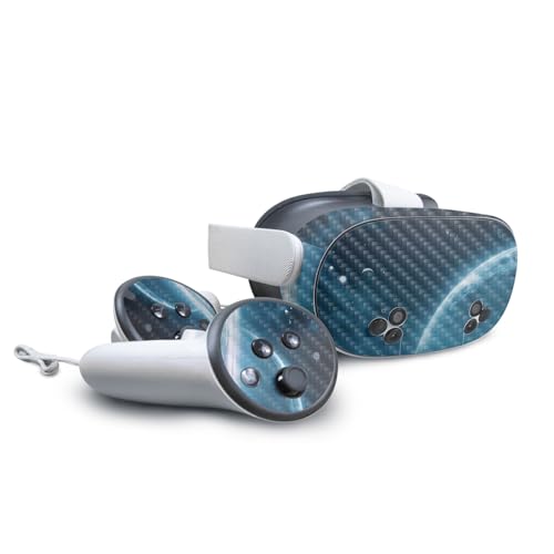 Carbon Fiber VR Skin Compatible with Meta Quest 3S - Outer Space - Premium 3M V…