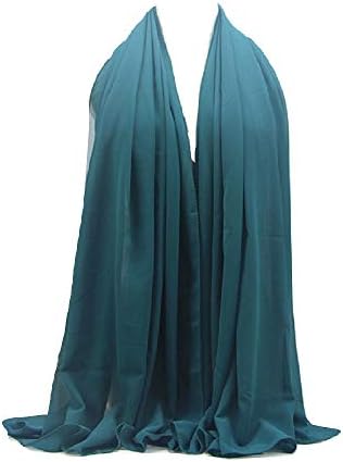 ZAR FASHIONS175X80 Maxi *Chiffon* Premium Quality Plain Scarf Hijab Sarong Showl Large Silk SACL CLOTHING