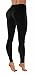 Vesi Star Women's Flexible Exercise Pants (Large, Black L712)