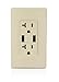 Leviton T5832-I Type-A USB In-Wall Charger with 20A Tamper-Resistant Outlet, USB Charger for Smartphones, Ivory