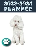 2023-2024 Monthly Planner: White Toy Poodle Lovers