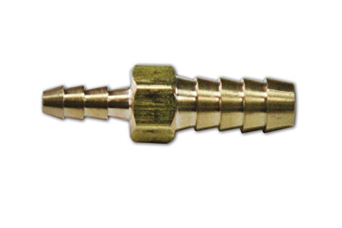 LTWFITTING Brass 3mm x 6mm Barb Hose Fitting Straight Splicer for Vehicle Fuel System, Car Heater and Cooler (Pack of 5)