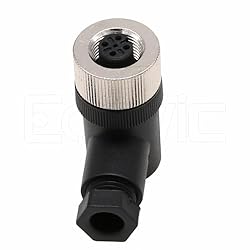 Eonvic M12 4 Pin Female Connector, 12mm A Code