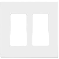 ENERLITES Screwless Decorator Wall Plates Child Safe Outlet Covers, Size 2-Gang 4.68" H x 4.73" L, Unbreakable Polycarbonate Thermoplastic, SI8832-W, White