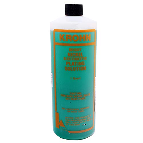 BRIGHT NICKEL ELECTROPLATING SOLUTION 1 Quart JEWELRY PLATING BATH METAL PIECES
