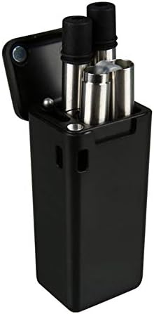Stainless Steel Reusable Folding Travel Portable Drinking Straw (Black)