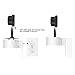 KASMOTION Compatible with Nest Cam Indoor Wall Mount, 360 Degree Swivel AC Outlet Wall Plug Mount Stand Holder Bracket for Nest Cam Mi Home Camera - No Messy Wires or Wall Damage