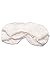 Tranquility Therapeutic 19 Momme Pure Mulberry Silk Sleep/Eye Mask with Adjustable Strap (Natural White)