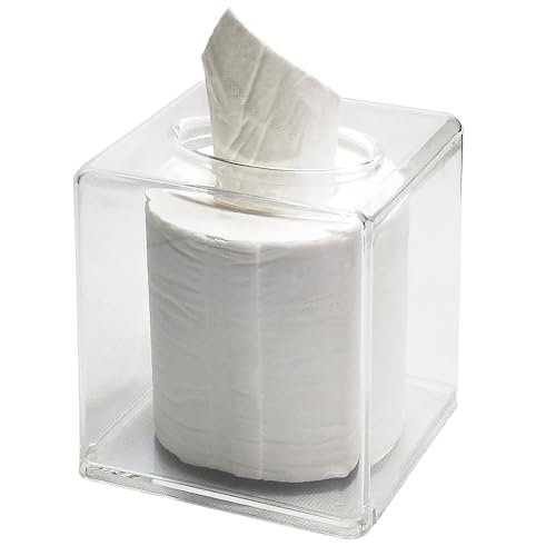 Square Clear Acrylic Tissue Box Cover