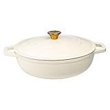 Lexi Home Enameled 5 Qt. Cast Iron Dutch Oven