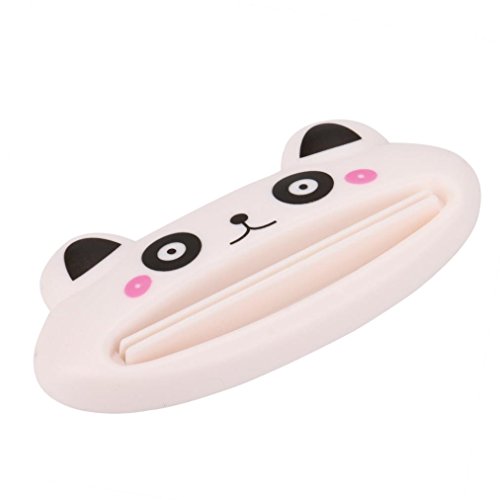 HOT Toothpaste Tube Squeezers,Bathroom Home Tube Rolling Holder Easy Cartoon Toothpaste Dispenser (White)
