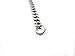 TRUSUPER Jewelry 3.5mm Titanium Steel Mens Beveled Curb Link Chain Silver Necklace, 18