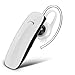 GLCON G-01 Wireless Bluetooth Headset with Microphone Mic,Voice Command,9 Days Long Standby,Noise Canceling Headphones Ear Buds for iPhone X 8 7 6 plus,Galaxy S9 S8 S7 Edge Android Smart Phones, White