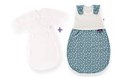 Träumeland S0102753 Sleeping Bag Set Love Teardrop Ocean Blue 3-Piece 56/62 Multi-Coloured